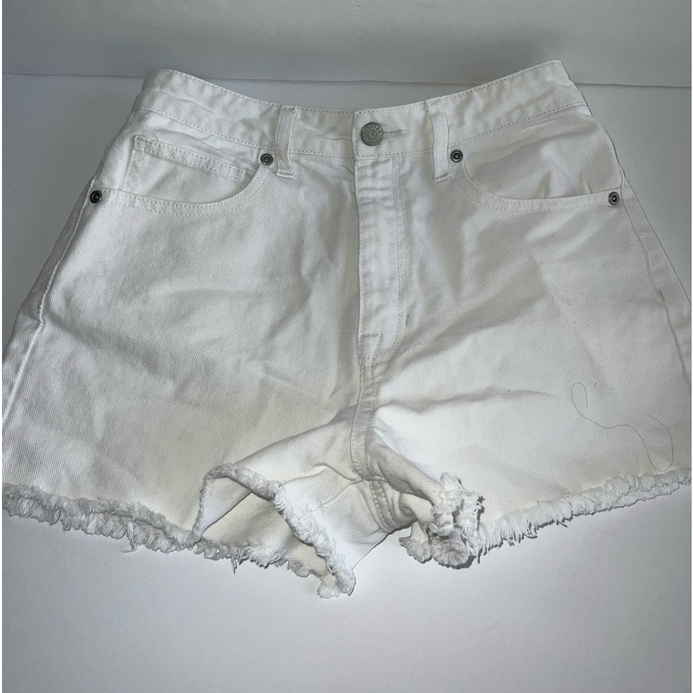 Harper Heritage White Cutoff High Rise Denim Short 26 Style PW2002061 White cut